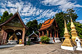 Luang Prabang, Laos - Wat Sene, inside the temple precinct there are several small that and various chapels.